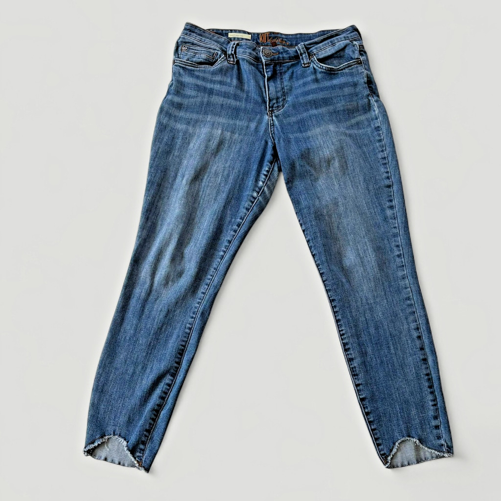Kut From The Kloth Carlo Ankle Skinny Jeans Blue Size 10